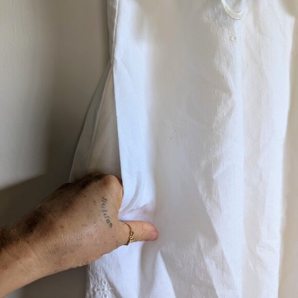 AUTH COACH Short Broderie Anglaise Dress White Size 2 NWT - Picture 9 of 16